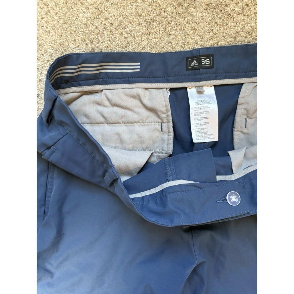 Adidas Men's Blue Golf Pants Size 34x32 Athletic ClimaLite Performance - Picture 4 of 7